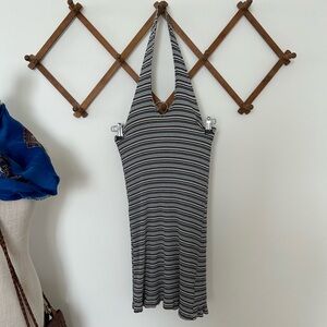 American Eagle Outfitters Multicolor Striped Halter Dress